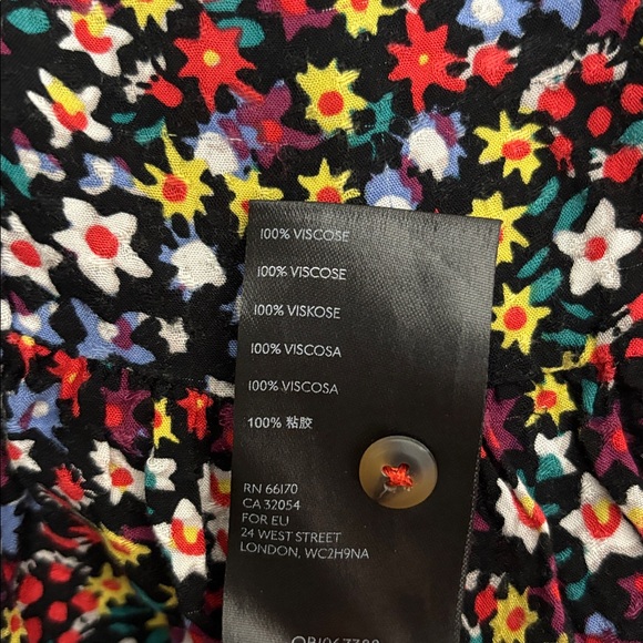 Anthropologie Maeve Mallory Ruffled Blouse in Black Floral - Picture 9 of 9